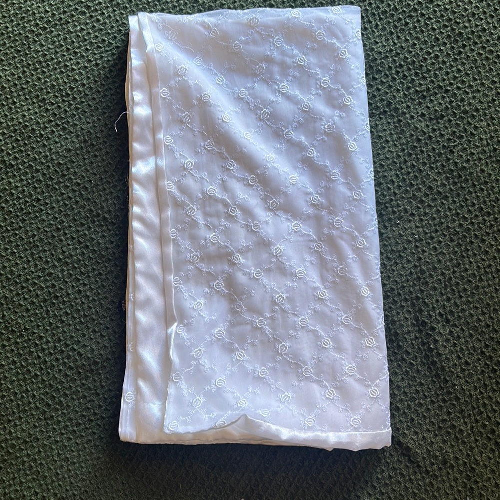 Satin and Sheer Rose Detailed Wrap